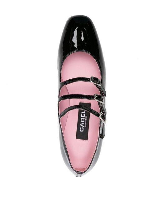 CAREL PARIS Black Patent Leather Ariana Mary Jane