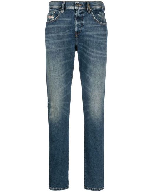 DIESEL Navy Blue D-strukt Slim Jeans for men