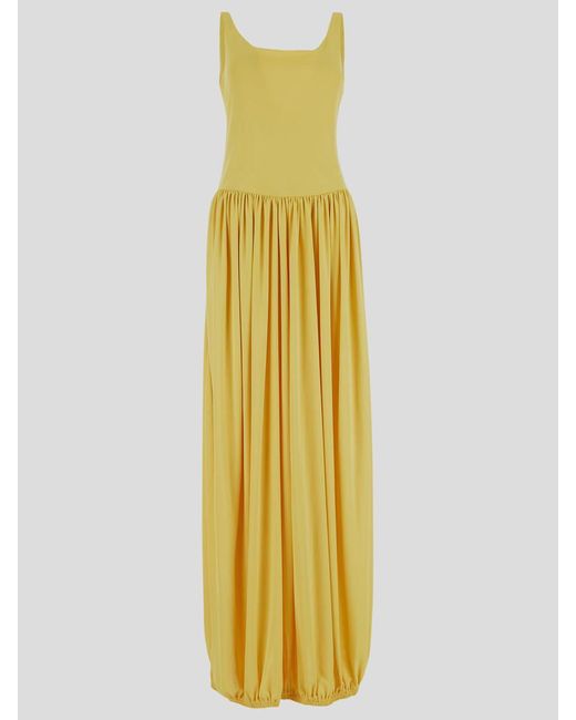 Lanvin Yellow Sleeveless Long Dress