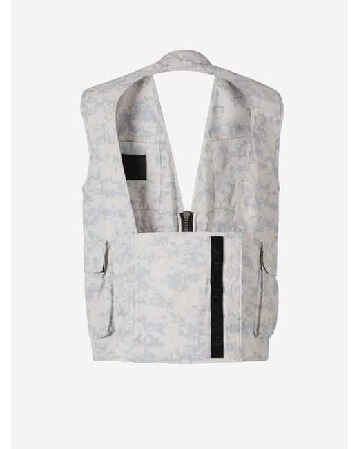 Givenchy Gray Cargo Vest for men