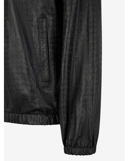 Givenchy Black Leather 4g Jacket for men