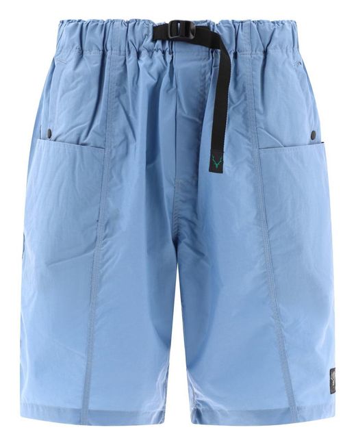 South2 West8 Blue "Belted C.S." Shorts for men