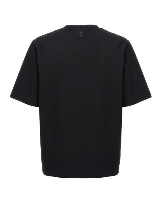 AMI Black 'Ami' T-Shirt for men