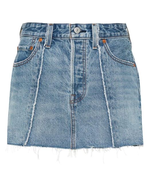 Levi's Blue Recrafted Icon Skirt