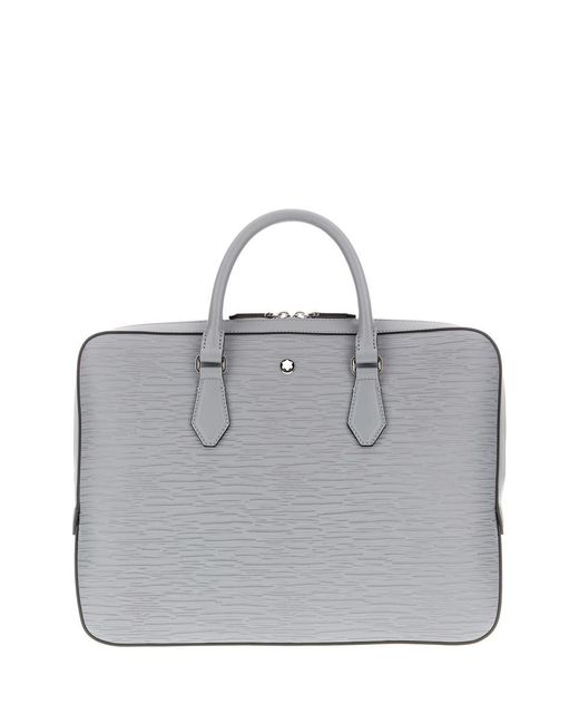 Montblanc Gray Briefcase for men