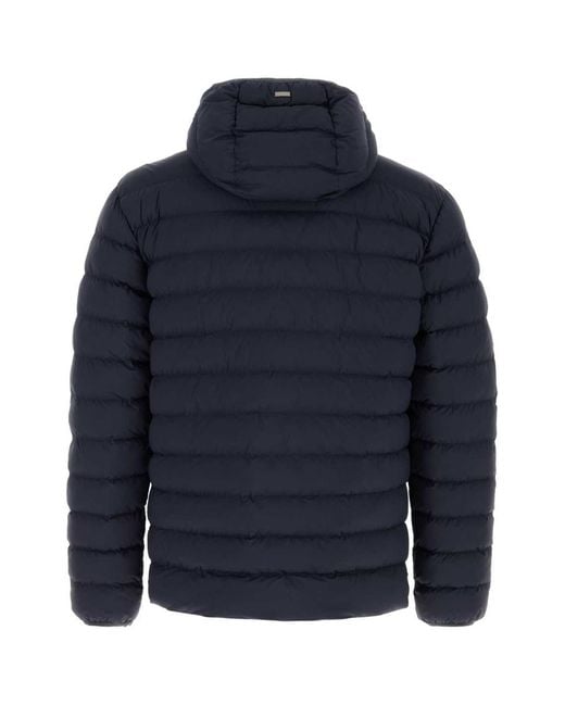 Herno Blue Stretch Nylon Jacket for men