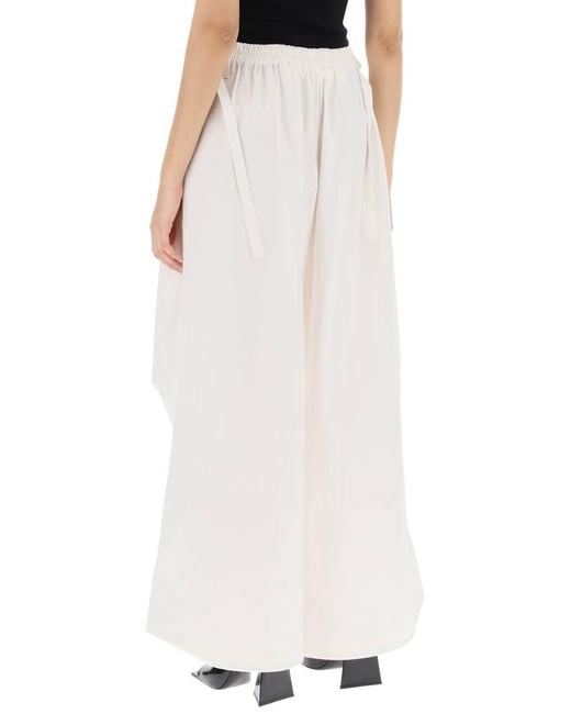 Dion Lee White Oversized Parachute Pants