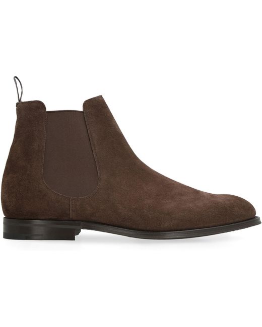 Church's Brown Suede Chelsea Boots for men