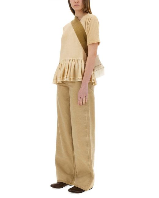 Uma Wang Natural "Wde-Leg" Jeans