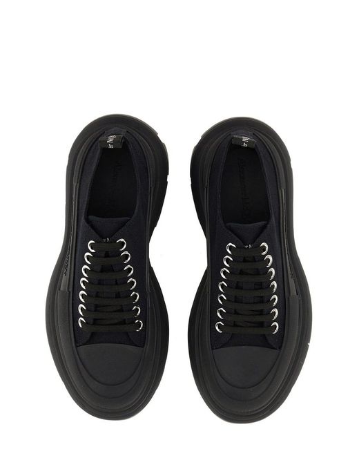 Alexander McQueen Black "tread Slick" Sneaker