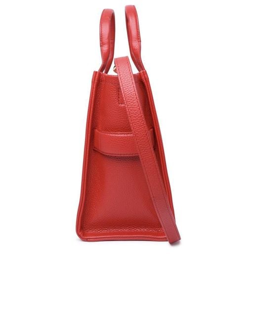 Marc Jacobs Borsa Tote Media In Pelle Rossa in Red | Lyst