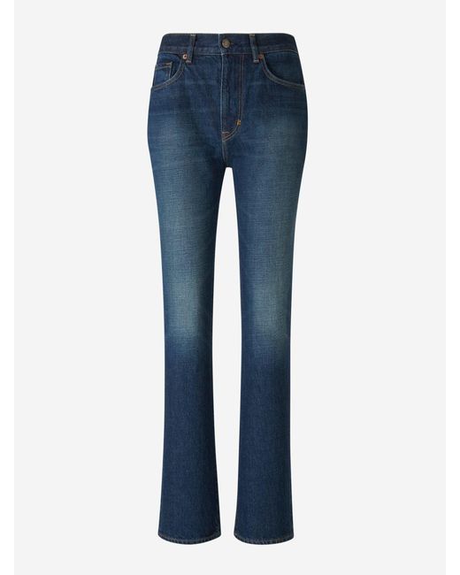 Tom Ford Blue Straight Fit Jeans