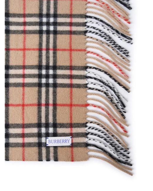Burberry Natural 'happy' Cashmere Scarf