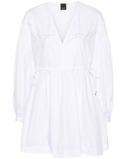 Pinko White Mini Dress Ace Ventura