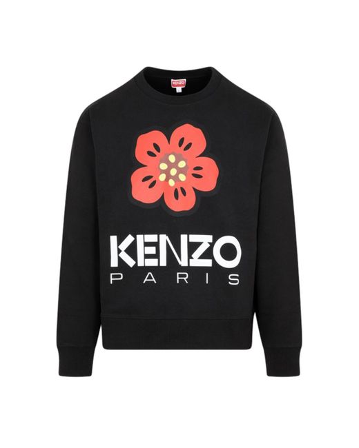 KENZO Black 'poppy' Sweatshirt for men
