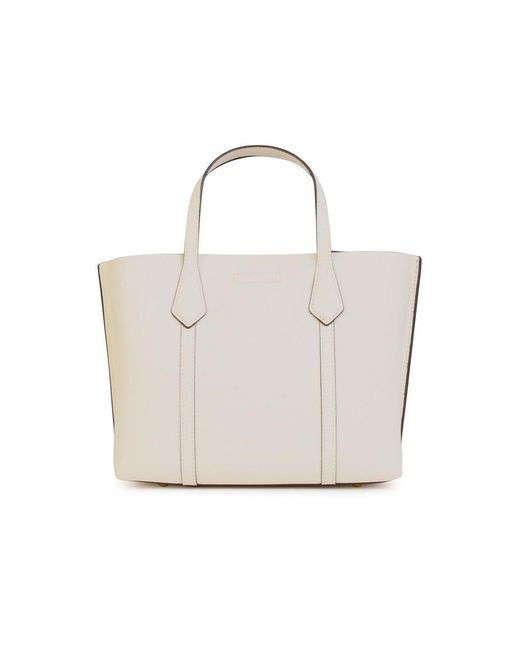Tory Burch White 'perry' Small Ivory Leather Bag