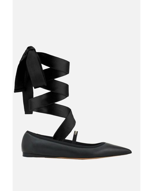 Ferragamo Black Flat Shoes