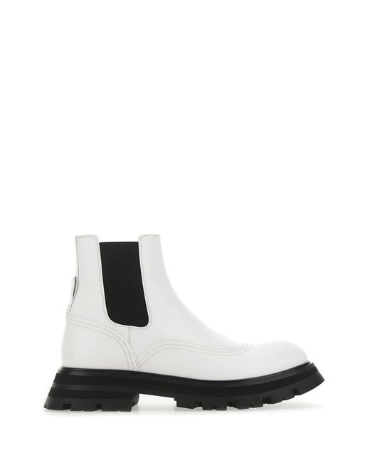 Alexander McQueen White Boots