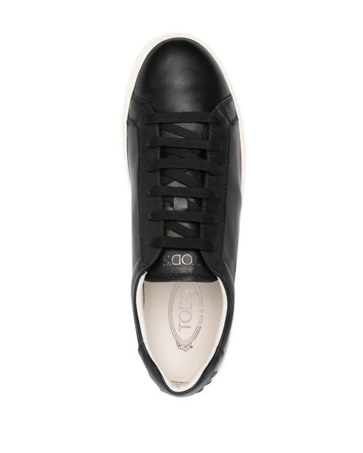 Tod's Black Low-top Leather Sneakers for men