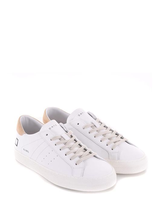 Date White Sneakers "Hill Low Calf Vintage" for men