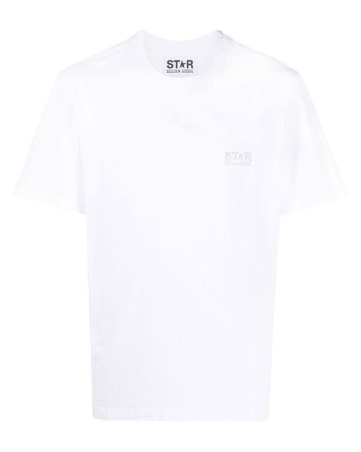 Golden Goose Deluxe Brand White Star M`S Regular T-Shirt for men