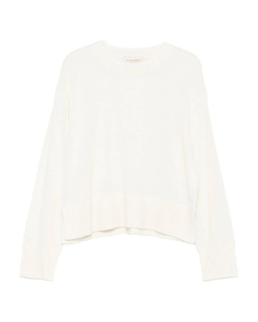 Officine Generale White Nicky Cashmere Crewneck