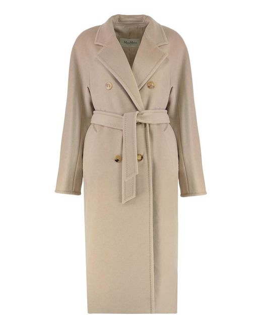 Max Mara Natural Madame Wool And Cashmere Coat