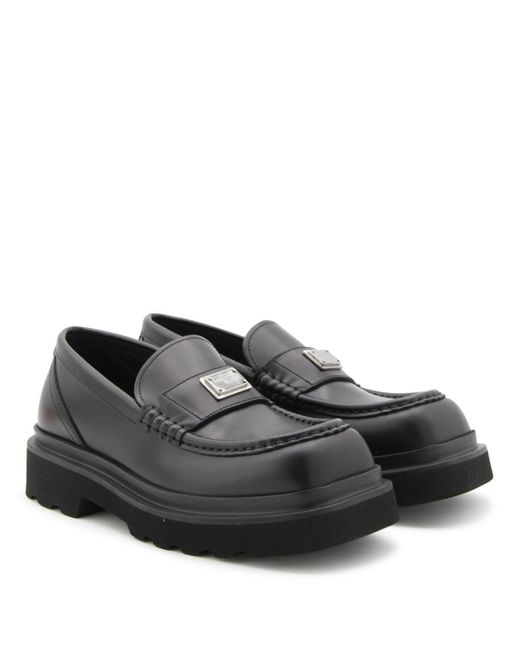 Dolce & Gabbana Black Flat Shoes