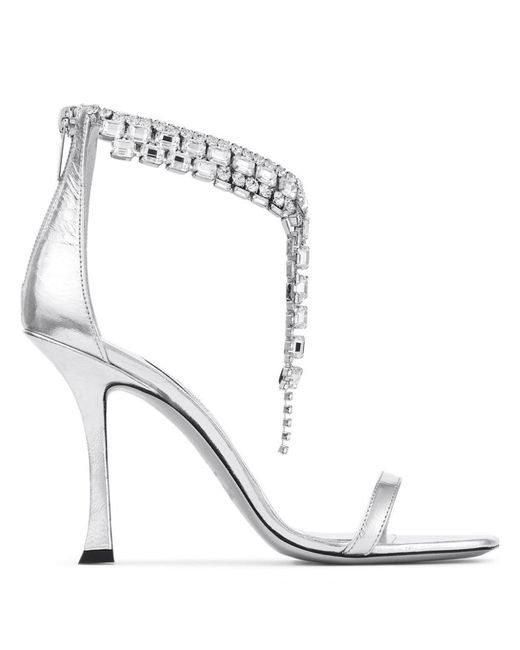Jimmy Choo White Flat Shoes