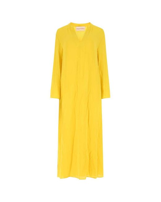 Valentino Garavani Yellow Long Dresses.