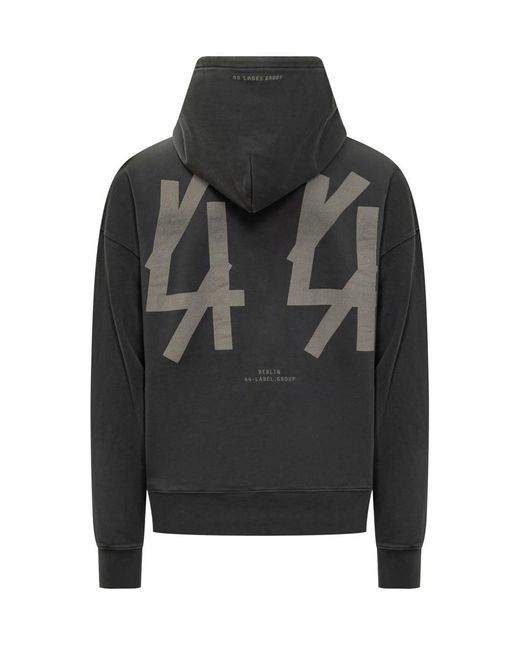 M44 LABEL GROUP Black 44 Label Group Logo Hoodie for men