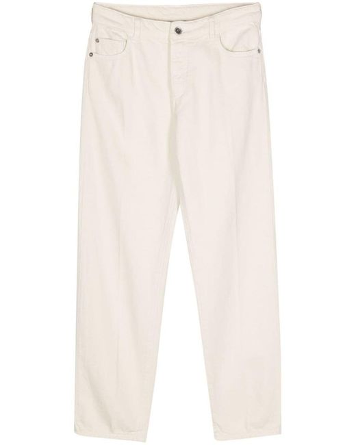 Emporio Armani White Cotton Trousers