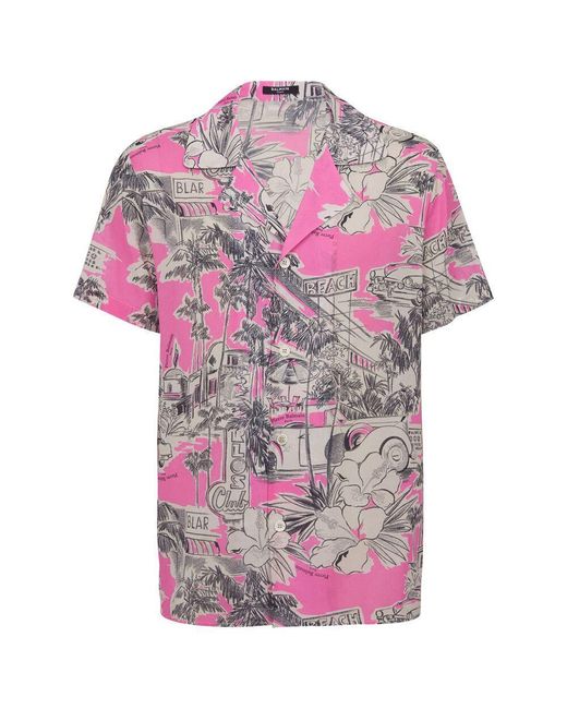 Balmain Pink Shirts for men