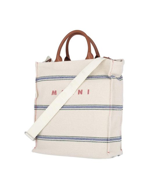 Marni Natural Logo Tote Bag for men