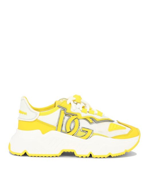 Dolce & Gabbana Yellow "Daymaster" Sneakers