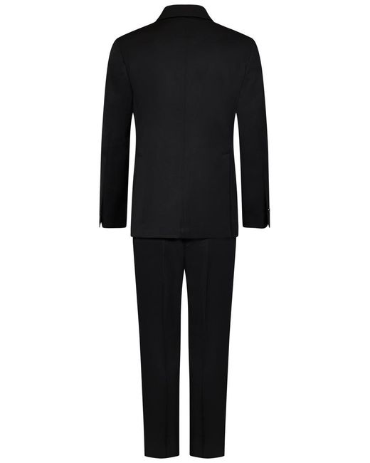 Franzese Collection Black Franzese Napoli James Bond Model Suit for men