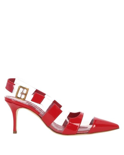 Manolo Blahnik Red Sandals