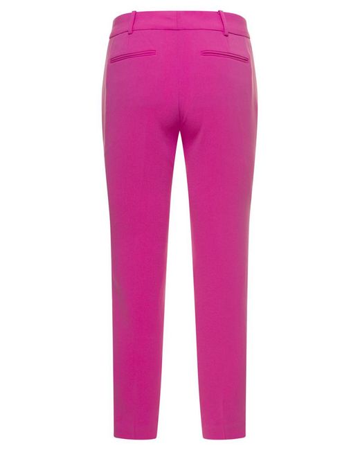 Michael Kors Pink Fuchsia Slim Pants With Belt Loops