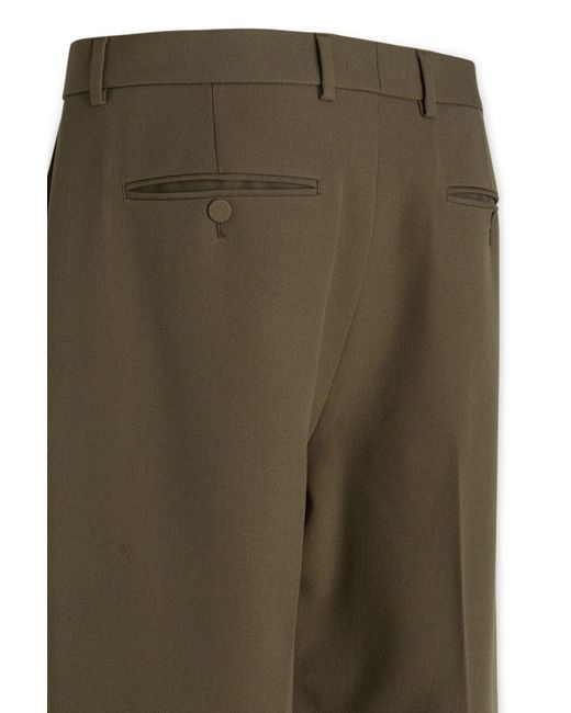 Gucci Green Wide Leg Trousers for men