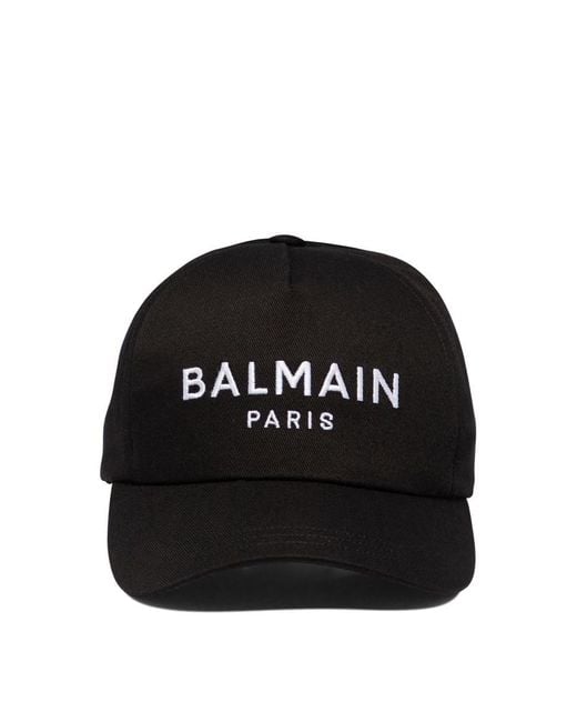 Balmain Black "" Cap for men