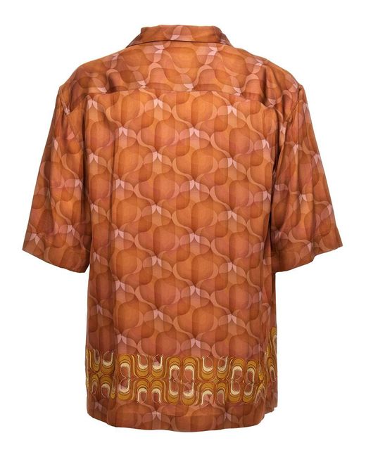 Dries Van Noten Orange Cassiemb Shirt, Blouse for men
