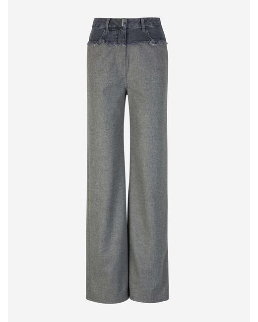 Givenchy Gray Oversize Wool Pants