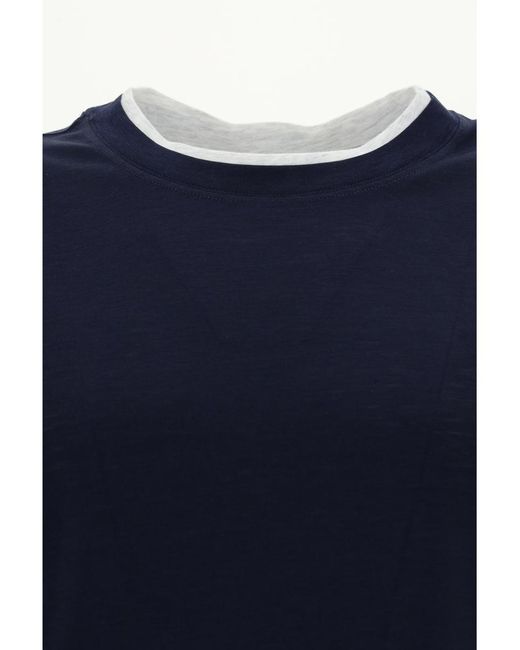 Brunello Cucinelli Blue T-shirts for men