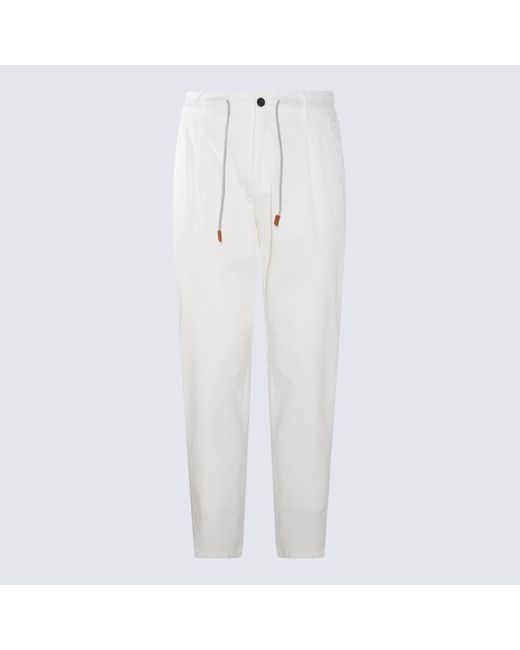 Eleventy White Trousers for men