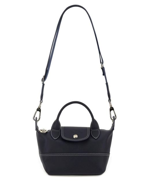Longchamp Blue Le Pliage Xs Handle Bag