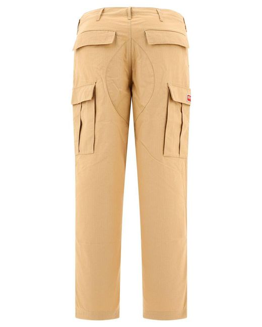 KENZO Natural Cargo Trousers for men