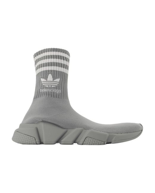 Balenciaga Gray Speed Lt Adidas Sneakers