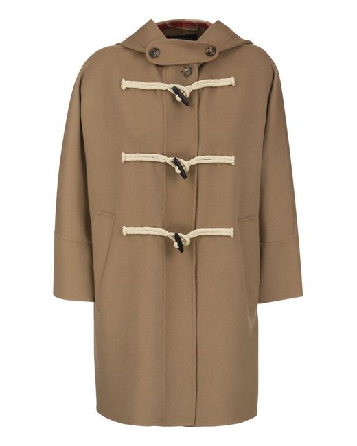 Weekend by Maxmara Natural Enziana - Wool Coat With Frogs