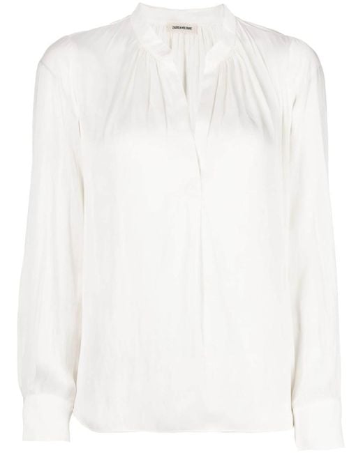 Zadig & Voltaire White Tink Satin Perm