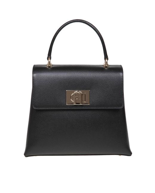 Furla Black Leather Handbag